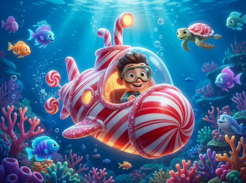 Mathis et le sous-marin de bonbons